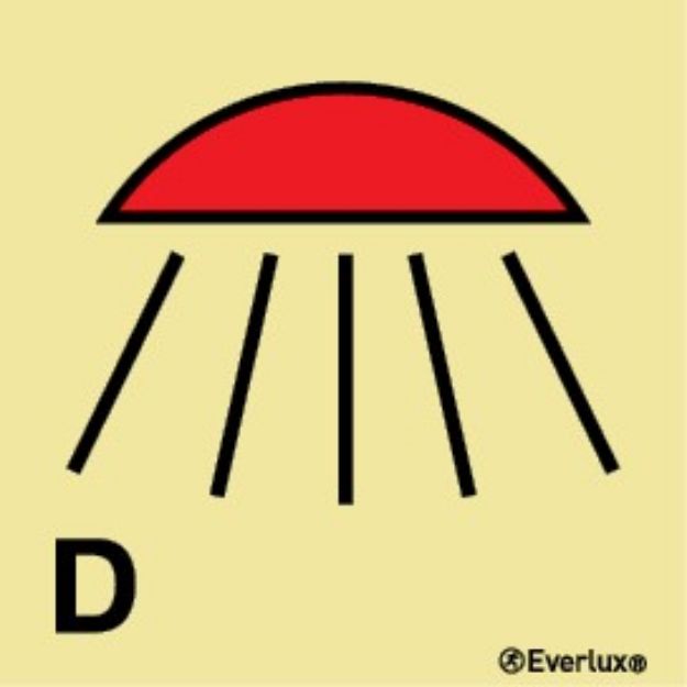 Space protected by drenching system 